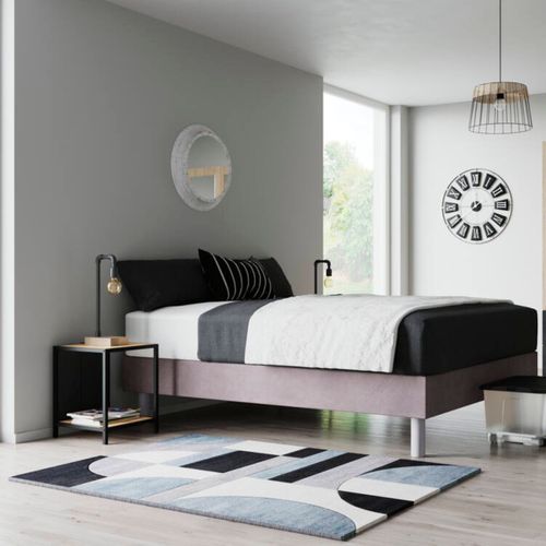 Tapis 120x170 cm SEATTLE Bleu/gris