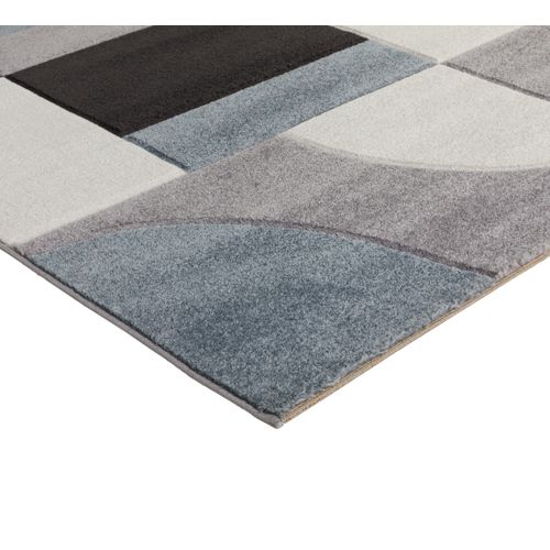 Tapis 120x170 cm SEATTLE Bleu/gris