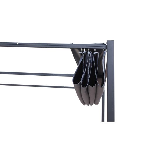 Tusa - Tonnelle Autoportante Grise 3x3 M