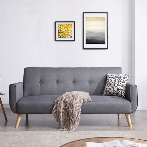 Canapé Scandinave Convertible 3 Places Gris - Berlin