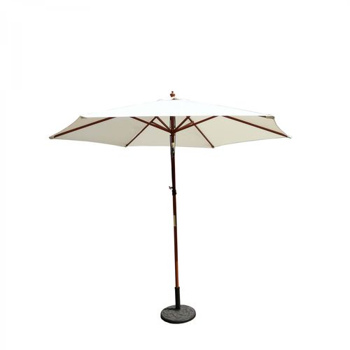 Cancún écru : Parasol Bois D. 300cm Inclinable