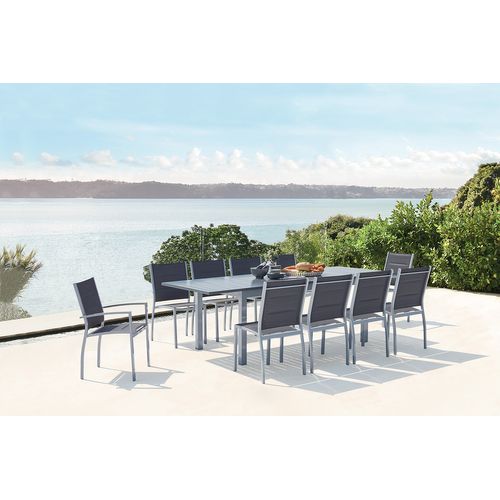 Arezzo 10 - Salon De Jardin Extensible 10 Places Gris