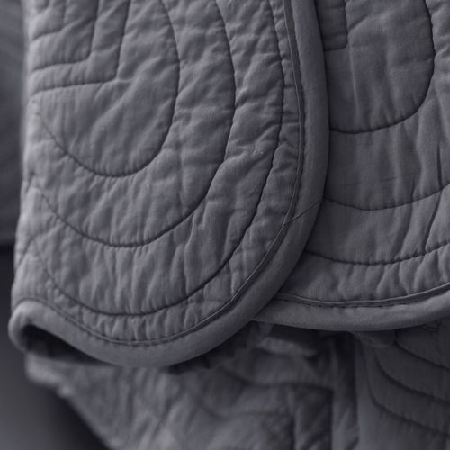 Boutis 250x250 Gris Foncé En Coton