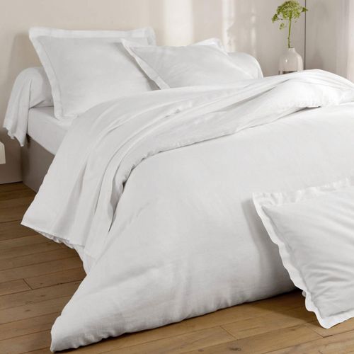 Housse De Couette 240x220 Blanc En Lin