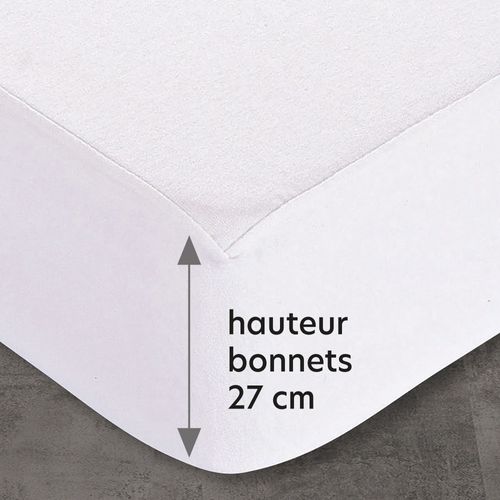 Protège Matelas 180x200 Blanc En Coton