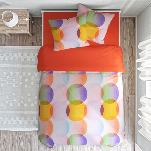 Drap-housse 140x190x28 Multicolore En Coton