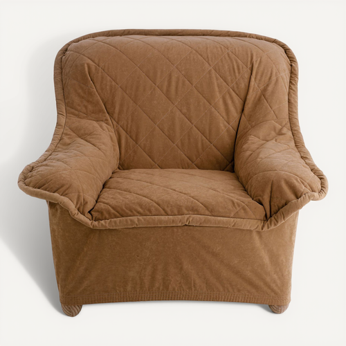 Housse Fauteuil 1 Place Marron Noisette En Polyester