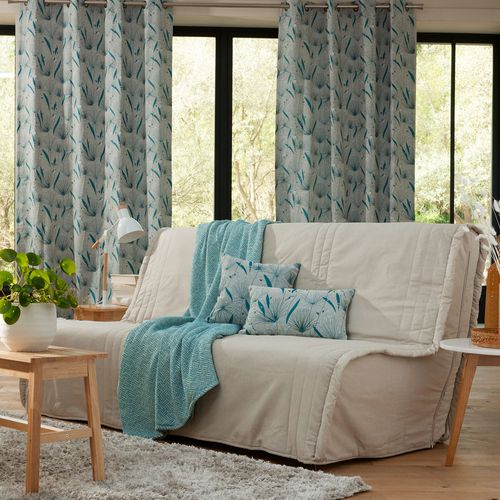 Housse BZ 2 Places Beige Chiné En Coton