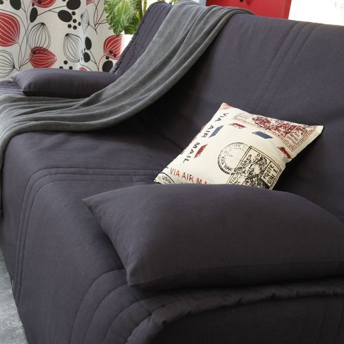 Housse BZ 2 Places Gris En Coton