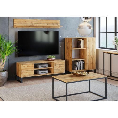 Meuble TV Moderne 135 Cm Style Loft