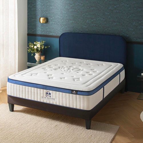 Matelas Hybride Suite Princière 90x190 Cm Micro-ressorts Accueil Mousse Supersoft