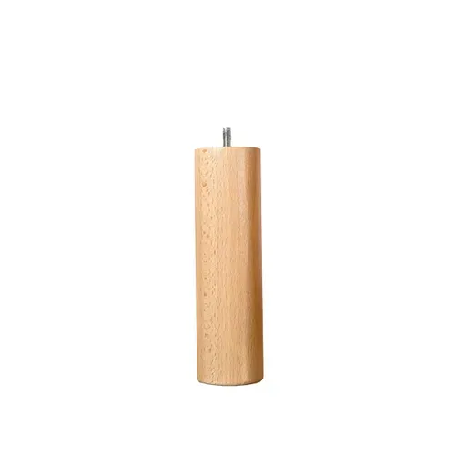 Pied De Lit Cylindrique En Bois Hauteur 30 Cm (vendu à L'unité)