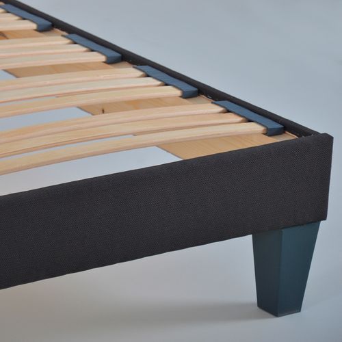 Sommier à Lattes En Bois Kit15 90x190 Cm Coloris Gris  Livré En Kit