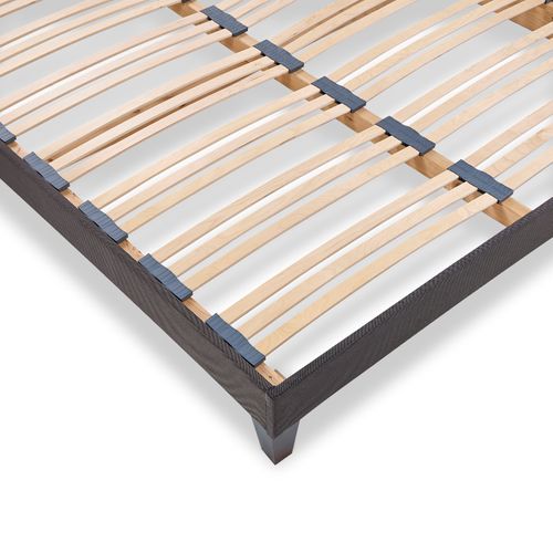 Sommier à Lattes En Bois Kit15 90x190 Cm Coloris Gris  Livré En Kit