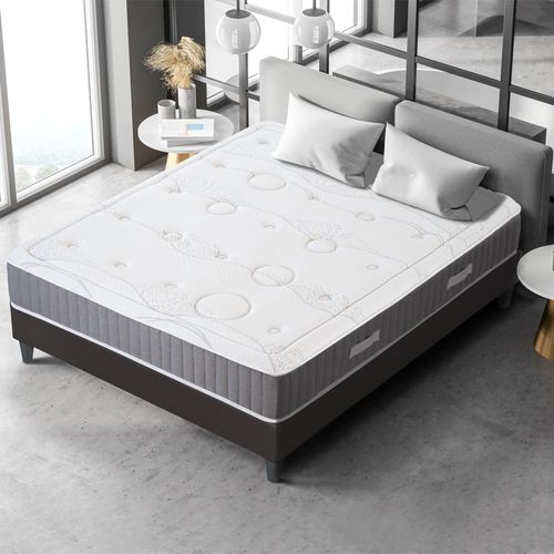 Matelas Mousse 140x190 Cm INTUITION - Accueil Mémoire De Forme - Epaisseur 15 Cm