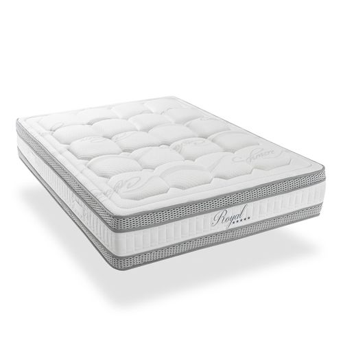 Ensemble Royal 5 Etoiles 180x200 Cm Matelas Mousse + Sommier Bois