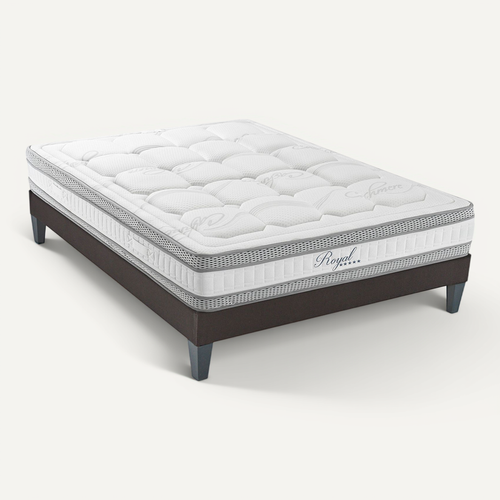Ensemble Royal 5 Etoiles 180x200 Cm Matelas Mousse + Sommier Bois