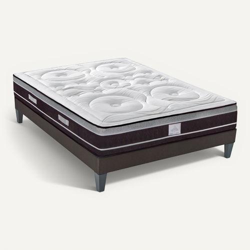 Ensemble Divin 180x200 Cm Matelas Ressorts + Sommier Bois