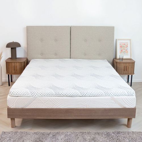 Surmatelas Viscotouch 140x190 Cm - Mémoire De Forme Avec Gel Thermorégulateur