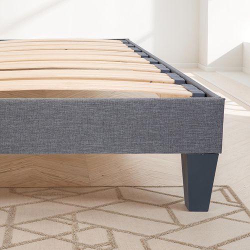 Jeu De Pieds De Lit Triangulaires Gris Hauteur 16 Cm (lot De 4)