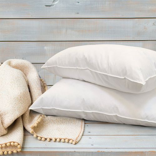 Lot De 2 Oreillers Grand Palace 45x70 Cm - Fibres Creuses Polyester - Souple