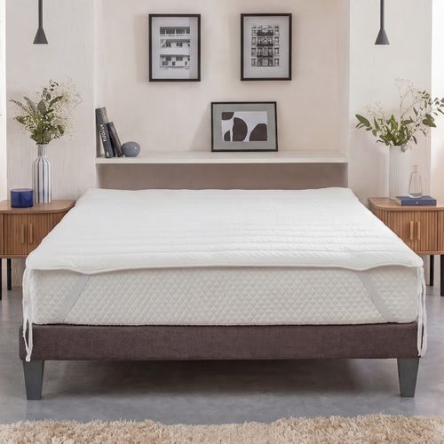 Surmatelas Wellness 90x190 Cm Fibres Creuses Polyester