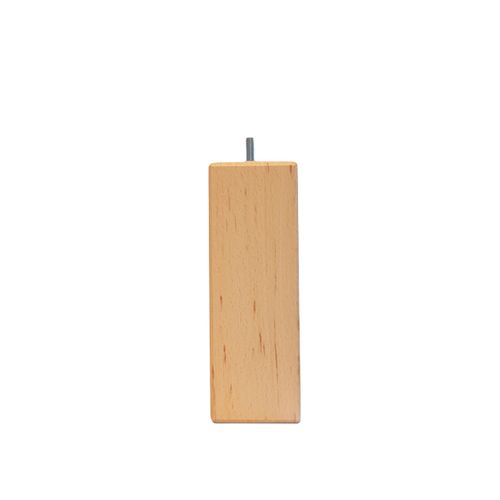 Jeu De 4 Pieds De Lit Carrés En Bois Hauteur 15 Cm