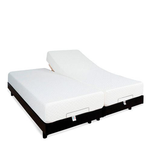 Ensemble Duo Matelas Mousse Accueil Mémoire De Forme + Sommiers électriques Flex 12x80x200 Cm