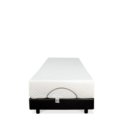 Ensemble Matelas Mousse Accueil Mémoire De Forme + Sommier électrique Superflex 70x190 Cm