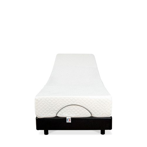 Ensemble Matelas Mousse Accueil Mémoire De Forme + Sommier Électrique Superflex 90x190 Cm
