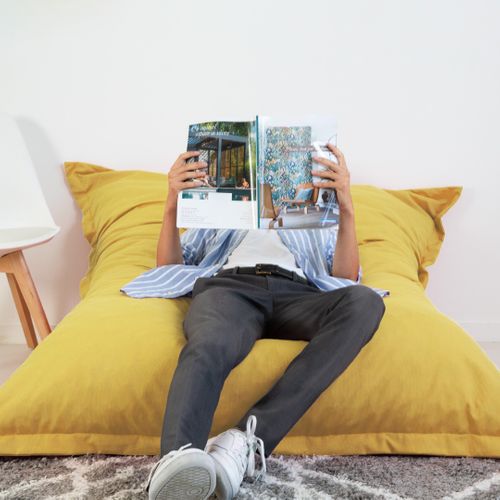 Pouf Géant Florida 100x140cm Coloris Jaune