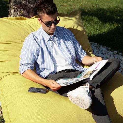 Pouf Géant Florida 100x140cm Coloris Jaune