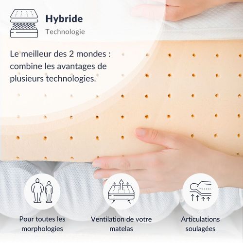 Bellecour Literie Pack Bellecour 3.0 160x200 Cm Matelas Ressorts + Sommier Bois + Accessoires
