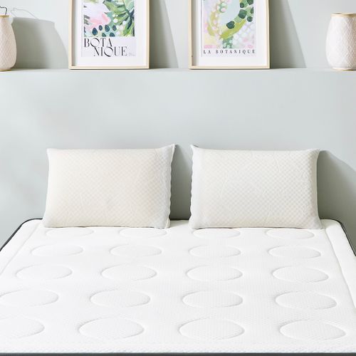 Pack Cristal 180x200 Cm Matelas Mousse + Sommier Métal + Accessoires