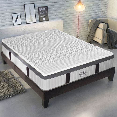 Surmatelas 6 Cm Mémoire De Forme 7 Zones De Confort 160x200 Cm
