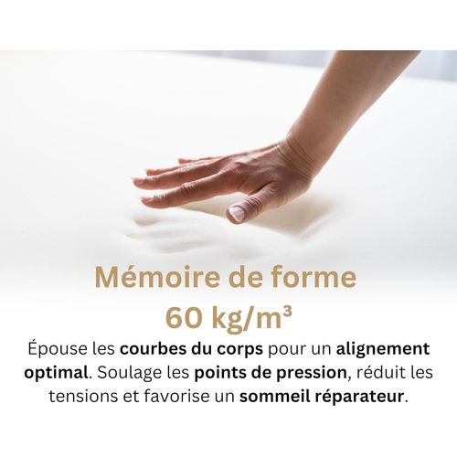 Ensemble Matelas Altesse Mousse  Accueil Mémoire De Forme Ferme Et Sommier En Kit 160x200cm