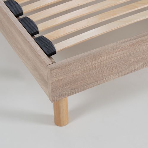 Sommier En Kit à Lattes Couleur Bois Naturel 90x190