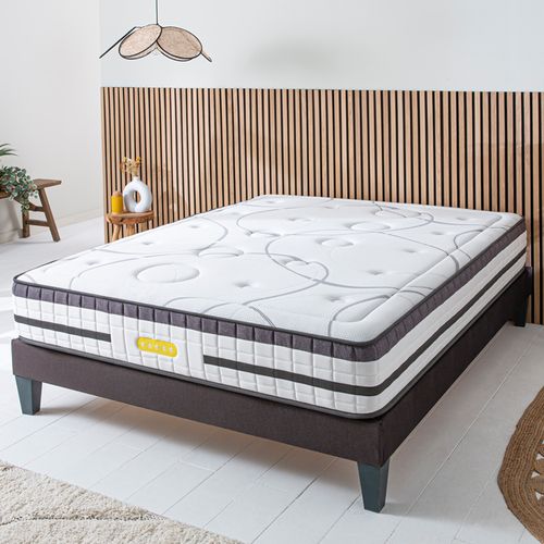 Matelas Ressorts Ensachés 140x190 Cm CONCORDE - Accueil Mémoire De Forme - Epaisseur 26 Cm