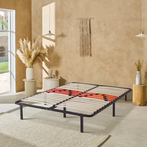 Kit Cadre à Lattes Morphologiques avec pieds - 140x190 cm  - Zones De Confort