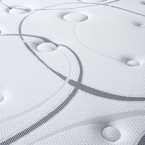 Matelas Concorde 200x200 Cm - Ressorts + Mémoire - ép. 26 Cm