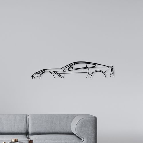 Décoration Murale En Métal Silhouette BMW F30 Série 3 (80 Cm) - Noire - Pour Garage Ou Bureau - Neuf