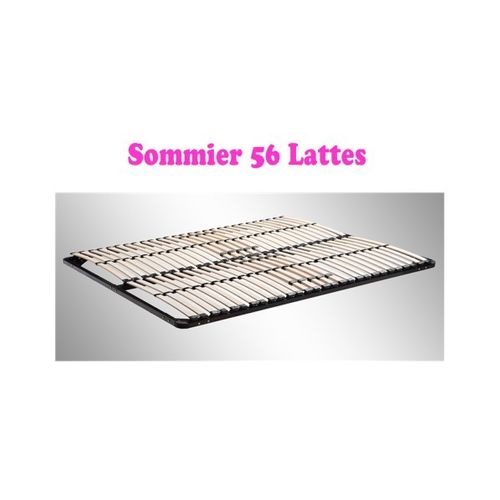 Sommier à Lattes Multiplis Résistant Fermeté Réglable 140x200 Cm