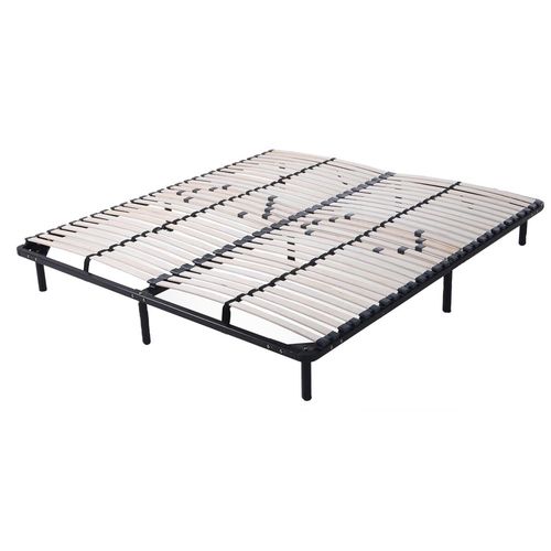 Sommier Résistant à Lattes Réglables + Pieds Inclus 160x200 Cm