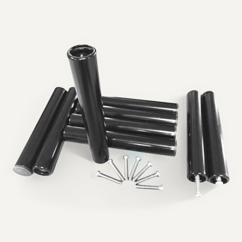 Lot De 9 Pieds De Lit Et Sommier Avec Les Vis Noir