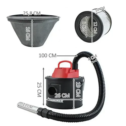 II Aspirateur Vide Cendres Poêle Cheminée Barbecue Souffleur 10 L