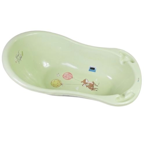 Baignoire Bébé Avec Thermomètre Intégré Pvc Vert Forest 86 Cm