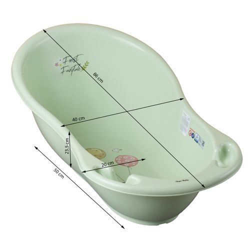 Baignoire Bébé Avec Thermomètre Vert Forest 86 Cm + Pied