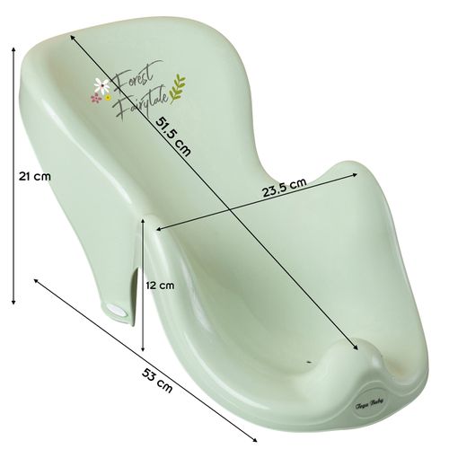 Fauteuil Transat De Bain Bébé Plastique Rigide Vert Forest
