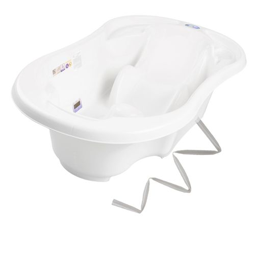 Baignoire Bébé Avec Réducteur Et Thermomètre Intégrés Blanc + Tuyau