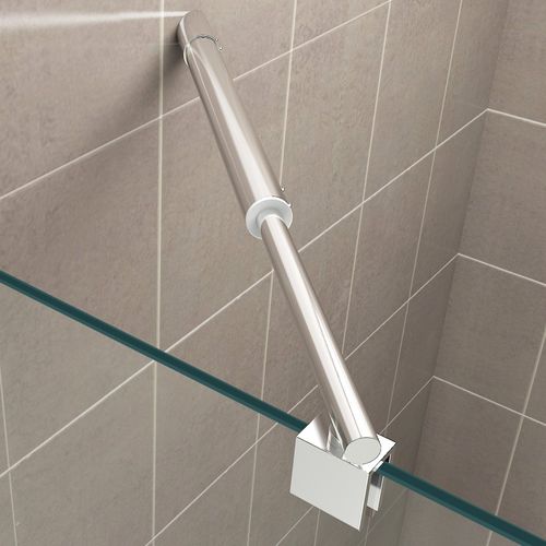 Cabine De Douche Maya H190 85x115cm Verre Transparent 2 Portes Battantes (sans Receveur)